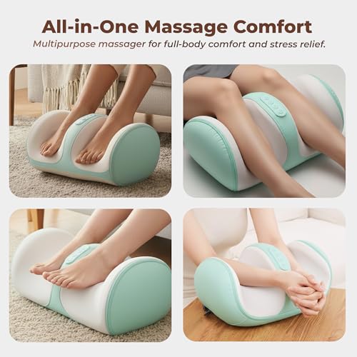 Image of Durafit91 Electric Foot Massager for Pain Relief, Feet Massager with Hand Simulation Massage, Air Compression, Shiatsu, Deep Kneading, Blood Circulation, Relaxation & Stress Relief, Portable Massager
