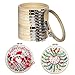 Produktbild 12 Stück Stickrahmen Kreuzstich Stickrahmen Set - 10cm Holz Bambus Hoop Ring Stickerei Hoop Einstellbar Nähen Bambus Kreis Set Holz Runde zum Basteln, Sticken, Nähen und DIY