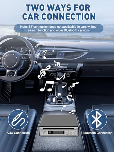 Image of HiFi CD Player for Home, CD Ripper, Bluetooth Car CD Player with USB Ripping, Rip CD to USB, External High-Fidelity Player for Car with Optical, AUX outputs, Bluetooth Transmitter /Receiver