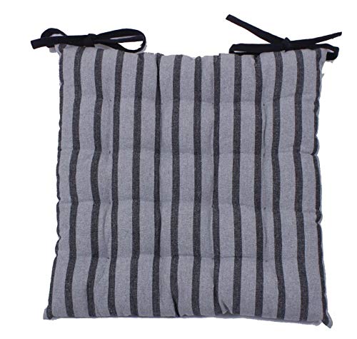 Cotton Seat Cushion - 16" X 16"-Yarn Dyed