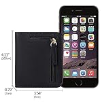 GAEKEAO Damen Geldbeutel klein mit RFID-Schutz, Mini Kurzer Geldbeutel Frauen Leder mit Zipper Brieftasche, Weich Bequem Süß Münzfach Portemonnaie – Bild 4