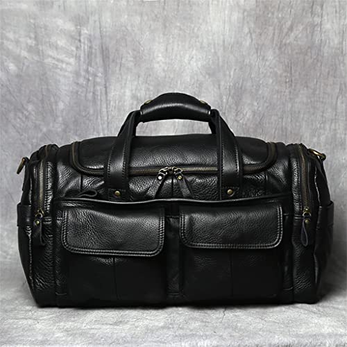 Men's Hand Luggage Bag Travel Bag Genuine Leather Large Capacity Single Shoulder Messenger For 14 Inch Laptop3
