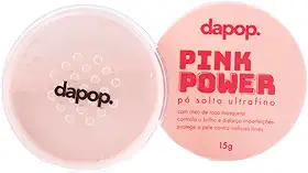 Pó Solto Para Maquiagem Pink Powder Com Rosa Mosqueta - Dapop