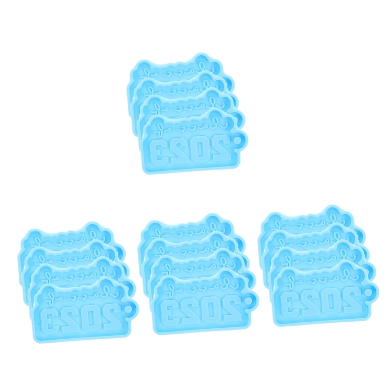 EXCEART 16pezzi Stampi Silicone Per Portachiavi Class of Molds Per Pendenti Leggeri Resistenti e Flessibili Per e Decorazioni