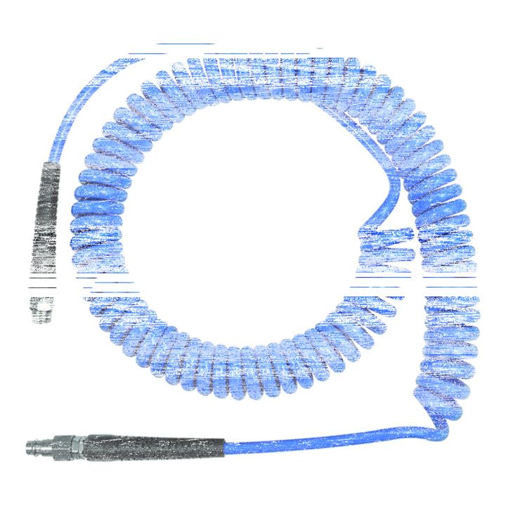 Tubo a spirale, raccordo e molla antipiega, PU, G 3/8, tubo ø 12 x 8, PN a 23 °C max. 10 bar, lunghezza 3,0 m