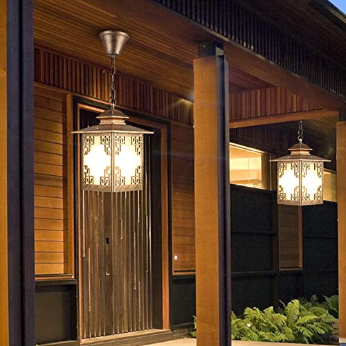 Lanterne suspendue E27 MOCHAMIK design chic pour porche et terrasse - 2