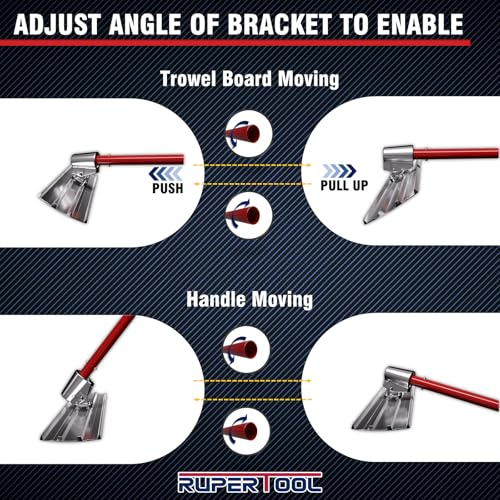 RUPERTOOL Concrete Bull Float Tools Kit, Aluminum Magnesium Alloy Float 48'' x 8", for Concrete Finishing, with Carrying Plastic Tool Box and Belt - Image 5