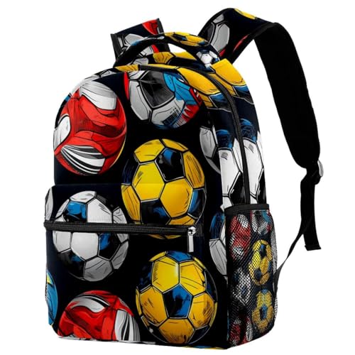 Sac à dos d'école imprimé football idéal pour les trajets quotidiens