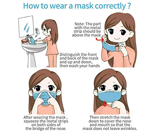 image for graffitimaster 50 PCS Disposable Eye Mask Dust Breathable Earloop Face