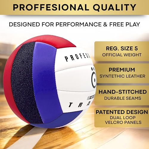 Image of OVANTO Volleyball Training Equipment Aid - Adjustable Practice Volleyball Kit
