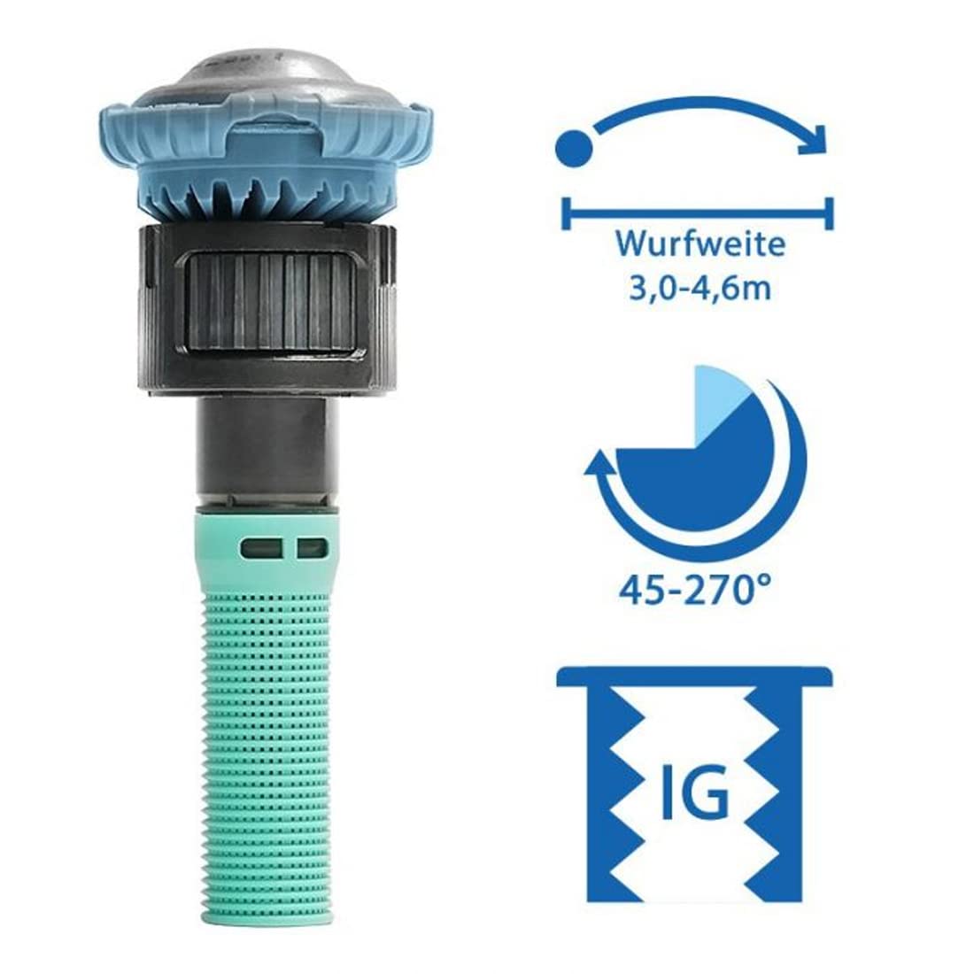 Lot de 10 buses rotatives réglables RainBird R-VAN 14 – Rain Bird Buses 45º – 270° – Cercle complet – Portée 2,4 à 4,6m – Buses pour diffuseurs/arroseur Rain Bird