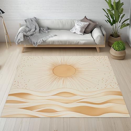 Alfombra Decorativa Moderna 2x3 Pies Antideslizante Lavable miniatura 1