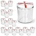 Produktbild Sturzgläser 20er Set 350 ml to 82 weißer Deckel mit Schleifendekor Marmeladenglas Einmachglas Einweckglas