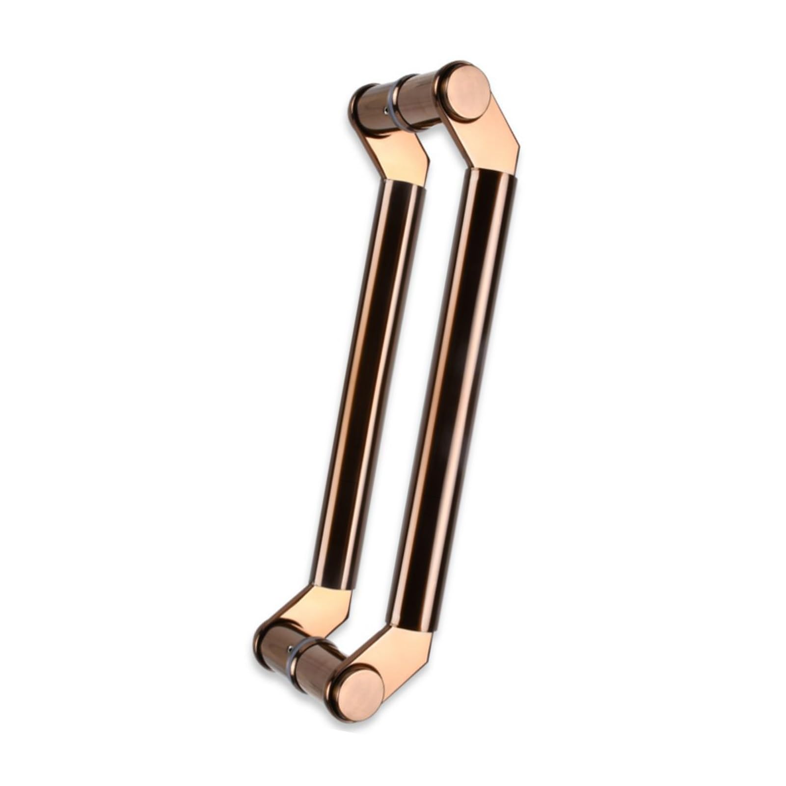 ZFUCMAYL Glass Door Handles,Shower Door Handle,Stainless Steel Bar to Bar Door Handle for Shower Rooms Shopping Malls Offices Parts Replacement(17.32in to 56.69in)(Pink Gold,Pitch-540mm)