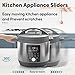 Appliance Sliders for Kitchen 24 PCS Self-adhesive Small Kitchen Finds Appliance Slider Hacks Easy to MovIing & Space Saving Must Have Home Gadgets Mixer Accessories for Countertop