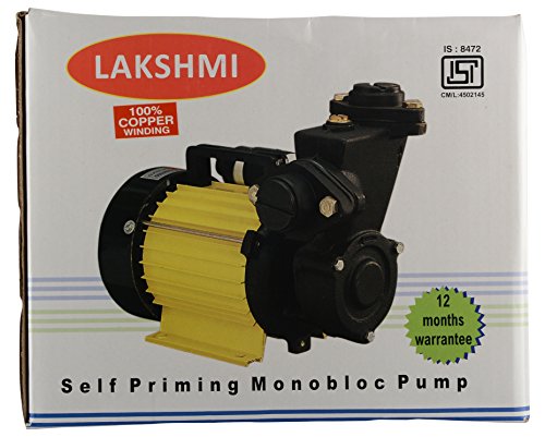 Image of Laxmi 0.5 HP Self Priming Monobloc Motorized Metal Water Pump (Blue and Black)