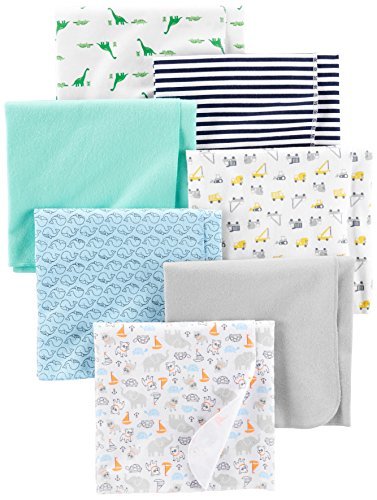 Image of Simple Joys by Carter's Unisex Babies' Flannel Receiving Blankets, Pack of 7