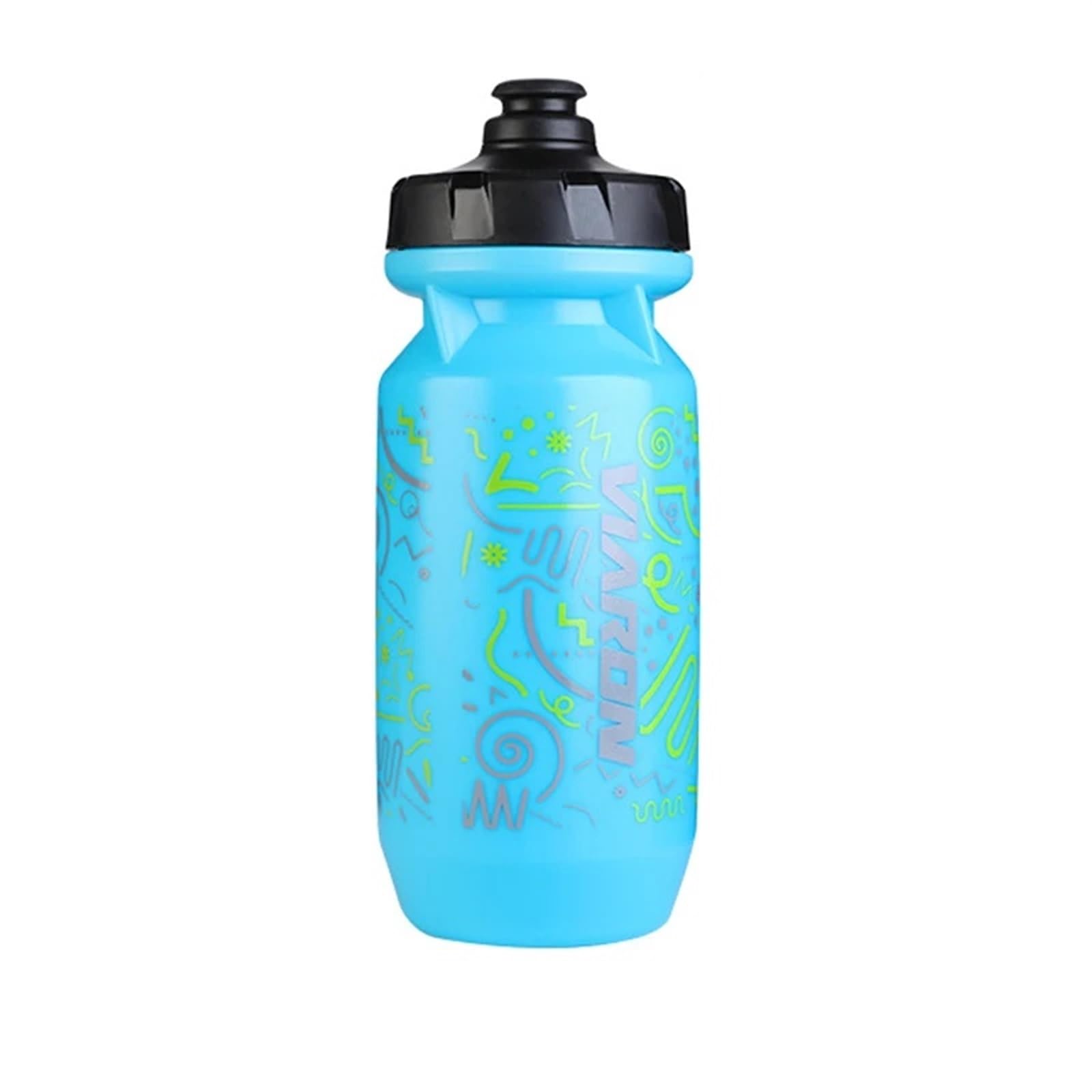 QuxetlRyz Sports Water Bottle 550ML Bicycle Water Bottle Road Grade Sports Fitness Running Riding Kettle Leak Proof Drinking Bike Cage(Blue)