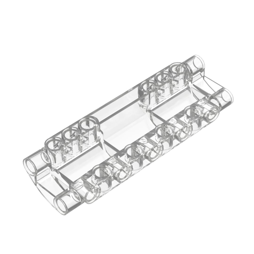 XYEIUGO GDS-1012 Technic Panel Curved 11x3, Trans-Clear, 10 PCS