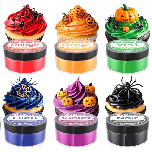 Colorant Alimentaire Poudre - 6 Couleurs Colorant...