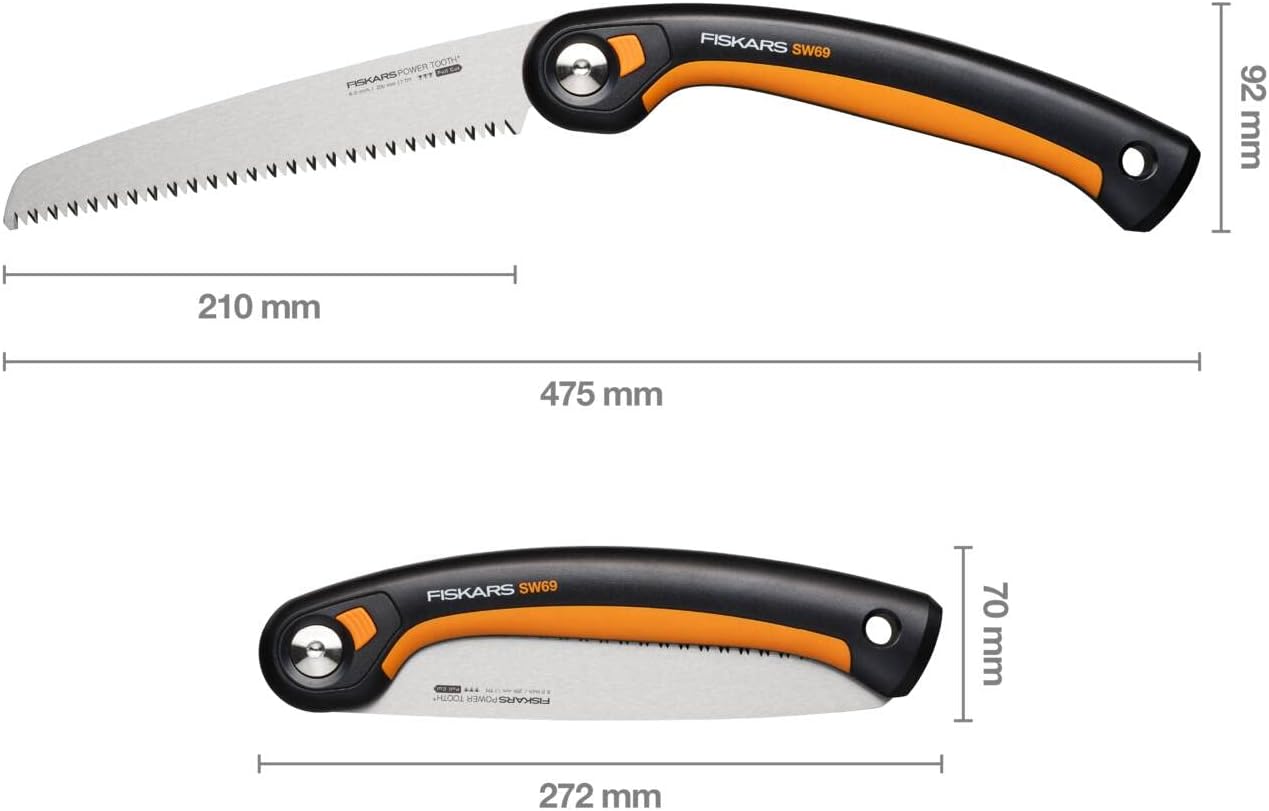 Fiskars fűrész csomagolása