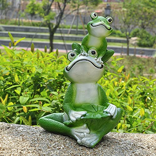 Frosch Figuren Statue Harz Ornament Garten Teichdeko Frösche für Außen...