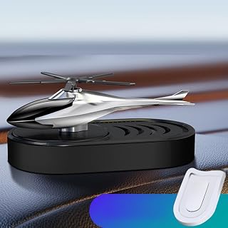 Car Air Freshener in Aircraft Shape Solar Powered Aroma Diffuser, Ideal for Maintaining Pleasant Scents in Vehicles and Homes (Black Cologne)