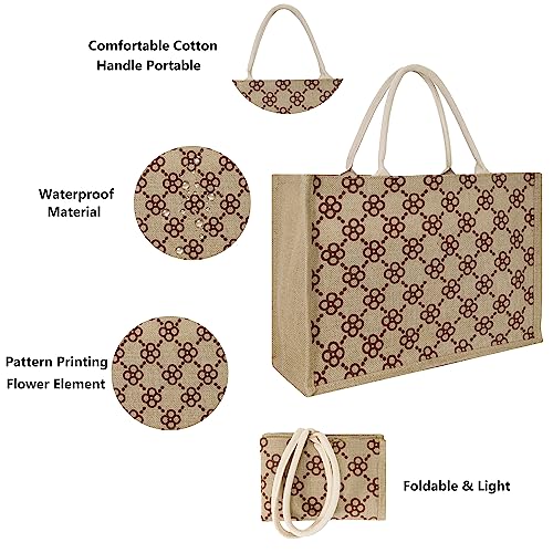 Image of Hibala Woven Large Beach Bag Straw Beach Tote Handmade Weaving Shoulder Tassel Bag Handbag