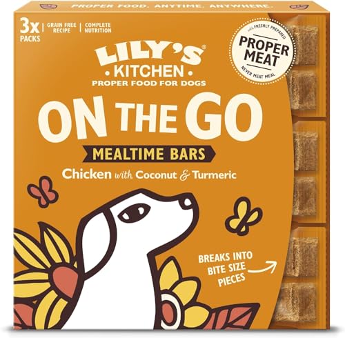 Lily's Kitchen Con ingredienti naturali Pollo da passeggio Barrette Multipack per cani 3x(2 cfz 40 g)