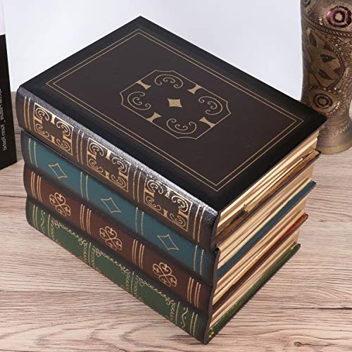 BESPORTBLE Caixa de armazenamento de livros vintage falsos livros para decoração de casa, encher uma