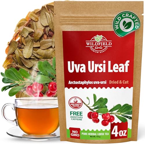 Image of 4 oz. Uva Ursi Leaf Uva Ursi Tea Herbal (Arctostaphylos Uva-Ursi) - 113g Uva-Ursi Herb Tea Arctostaphylos Uva-Ursi