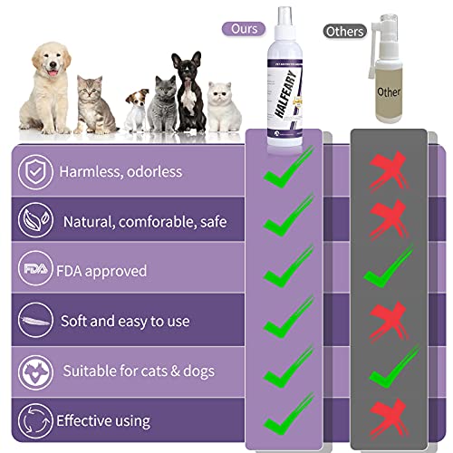Halfeary Cat Repellent Spray for Scratch Deterrent Protect Our