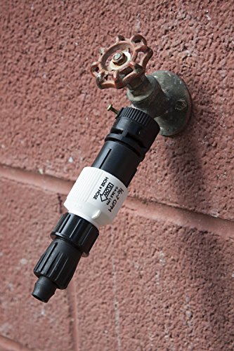 Habitech Drip Irrigation Faucet Adapter Kit: Connect 1/2" Tubing To Faucet Or Hose, Backflow Preventer, Filter, Pressure Regulator - No Assembly Required #TOP4