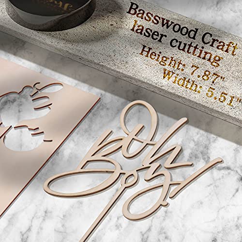 Yesswl Oh Boy Cake Topper - Wooden Boy Baby Shower Birthday Party Cake Decorations For It's A Boy 1St Birthday Party Photo Booth Props， Gender Reveals Party Decorations (Wood Oh Boy Cake Topper) #TOP1