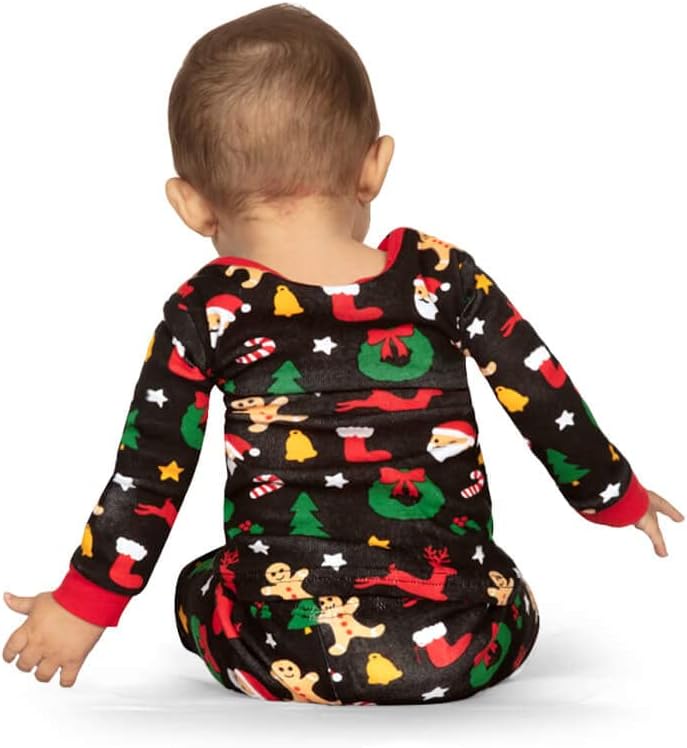Tipsy Elves Matching Christmas PJs - Classic Lapel Couples Pajama Sets for Men and Women