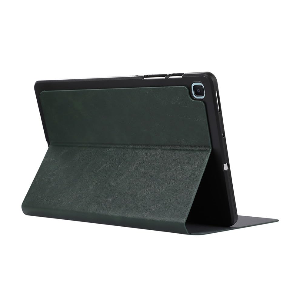 Generic etui kompatybilne z Samsung Galaxy Tab A9 8,7 SM-X110 X115 X117 (kolor: zielony) skórzane etui retro pokrowiec z klapką