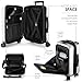 TRAVELARIM 20 Inch Carry On Luggage 22x14x9 Airline Approved, Carry On Suitcase with Wheels, Hard-shell Carry-on Luggage, Durable Luggage Carry On, White Small Suitcase with Cosmetic Carry On Bag