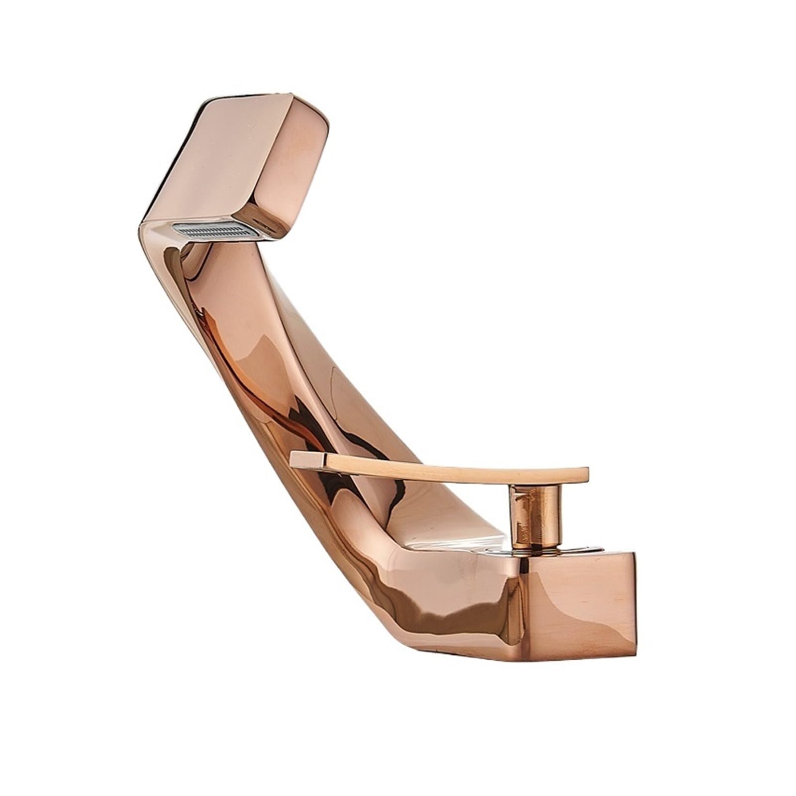 Zadccs Rose Gold Kitchen Faucets, Bathroom Deck Mounted Basin Faucet Black Sink Tap, Single Hole Water Hot And Cold Mitiur Salle De Bain Mixer(Rose Gold)
