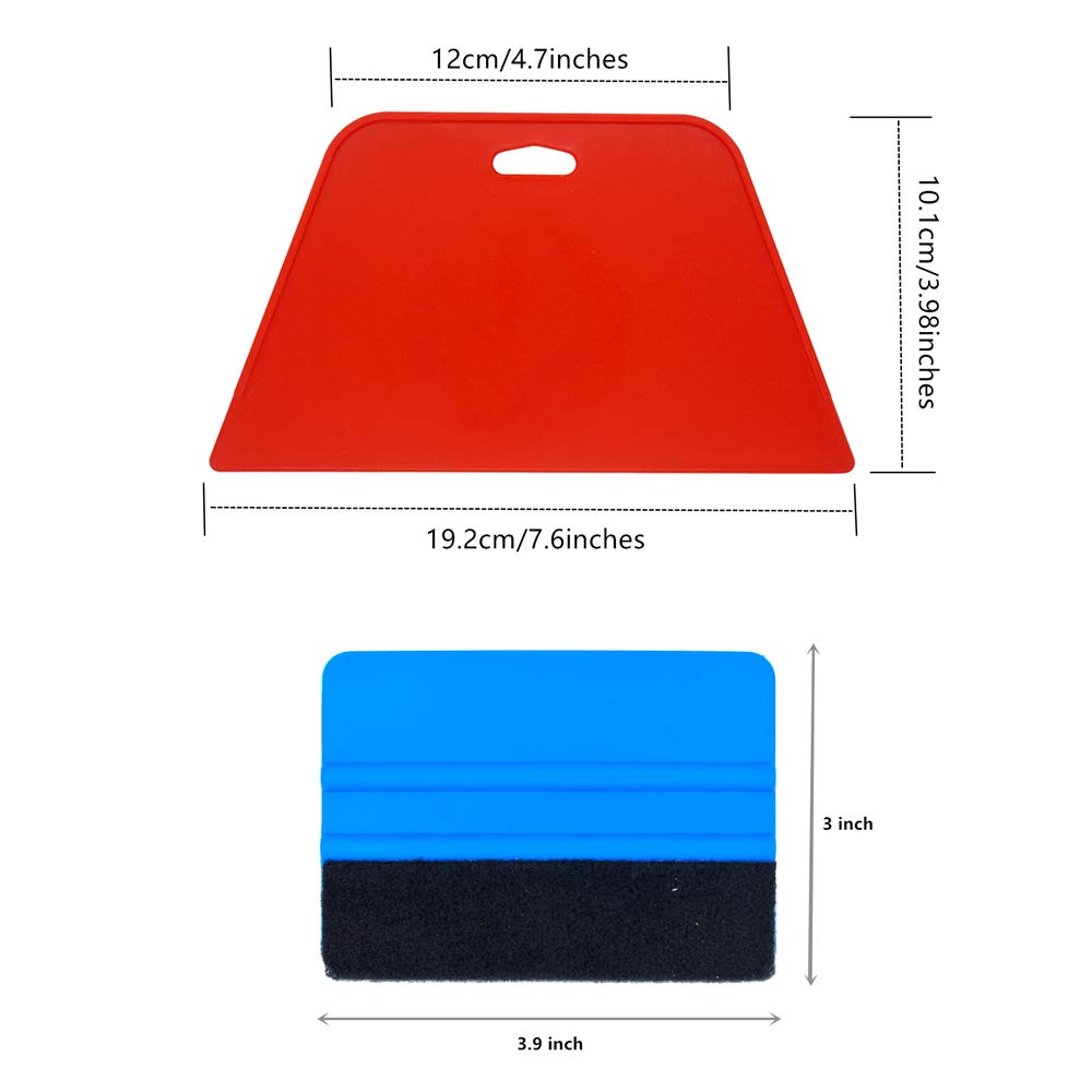 CARTINTS Window Film Installation Kit Window Tint Kit Car Vinyl Wrap Tool Kit with 200ML Spray Bottle, Cleaning Cloth