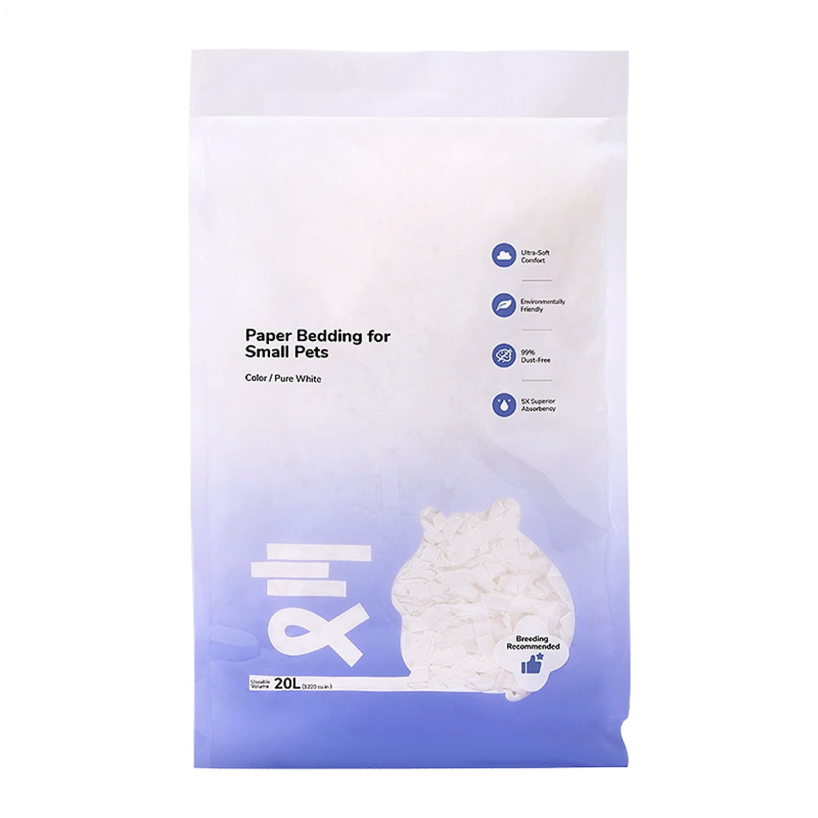 Soft Paper Bedding For Rabbits – Dust-Free, Ultra-Absorbent & Odor-Control | Natural Small Animal Litter For Indoor Hutches & Cages| Odor Control Bunny Litter| Absorbent Bedding For Rabbits||Small Ani