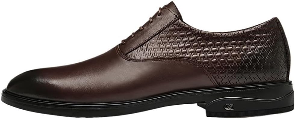 Men’s Lace-up Dress Oxford Shoes Classic Formal Low Top Anti-Slip Non-Slip Shoes for Prom