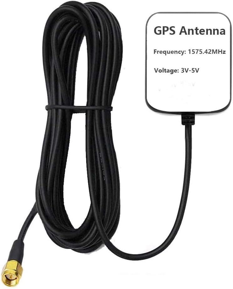 Vehicle Waterproof GPS Active Antenna 28dB Gain, 3-5VDC, with SMA Male Connector