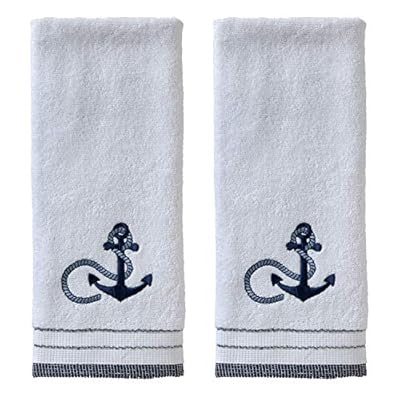 SKL Home Sea Drift Hand Towel Set, White 51xSgpy JeL. SS400