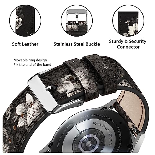 Image of Tobfit Leather 22mm Replacement Band Strap with Metal Buckle for Noise, Fire-Boltt, Boat, Amazfit, beatXp, Samsung Amazfit & Other 22mm Watches