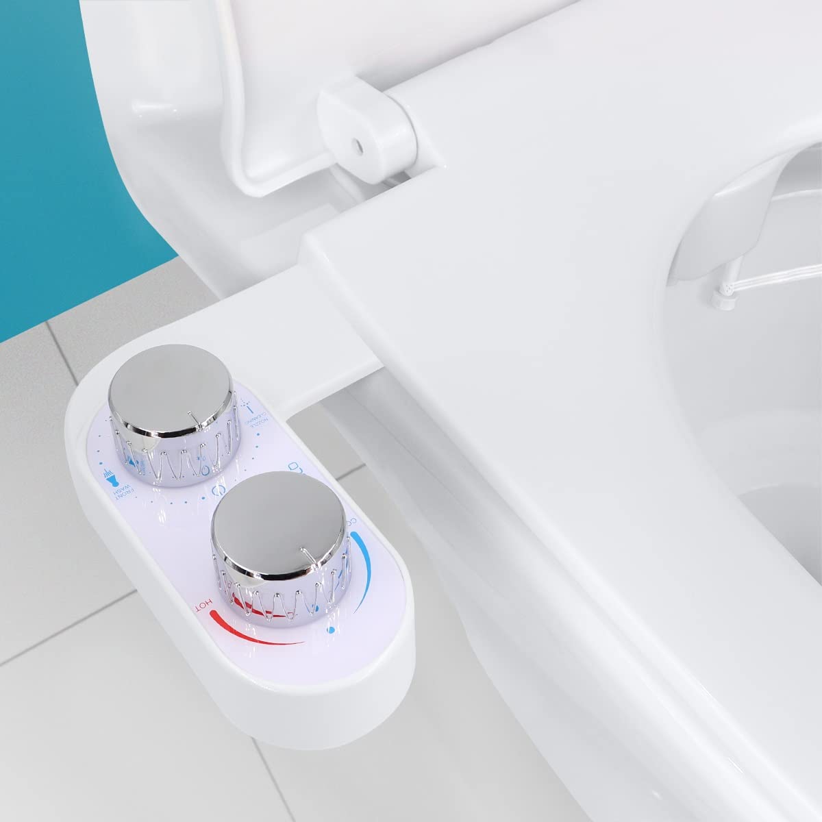 Ldhsjh D Toilet Bidet Attachment, 3 Modes, Modes Cleaning, Brass Nozzle Water Inlet, Adjustable, Lightweight, Urable, Portable, User-Friendly, Compact, Non, Electric, Seat, Sprayer