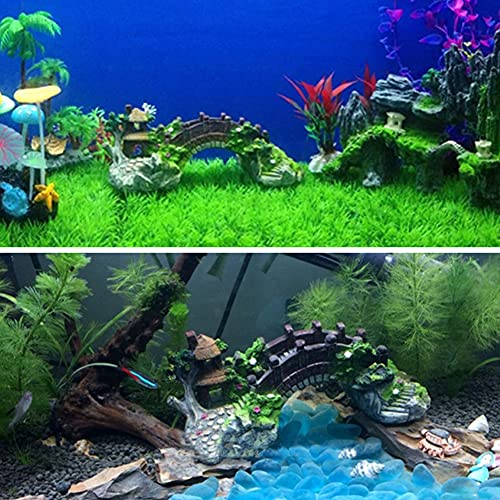 Hilloly Decorazioni Acquario Artificiale, Acquario...