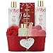 Spa Gift Basket for Women & Girls, Best Gift Idea for Christmas, Mother's Day, Valentines and Birthday, Rosemary Bath and Body-Shower Gel, Bubble Bath, Oil Diffuser, Bath Bombs, Bath Salt-Bath Puff