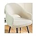 SWJ-swjssb 2/4 Housse de Chaises Salle à Manger Accoudoirs Extensible Bureau Couverture de Chaise d'aile Blanche Scandinave Jacquard Housse de Fauteuil Salon,pour Cuisine,Décor de Restaurant