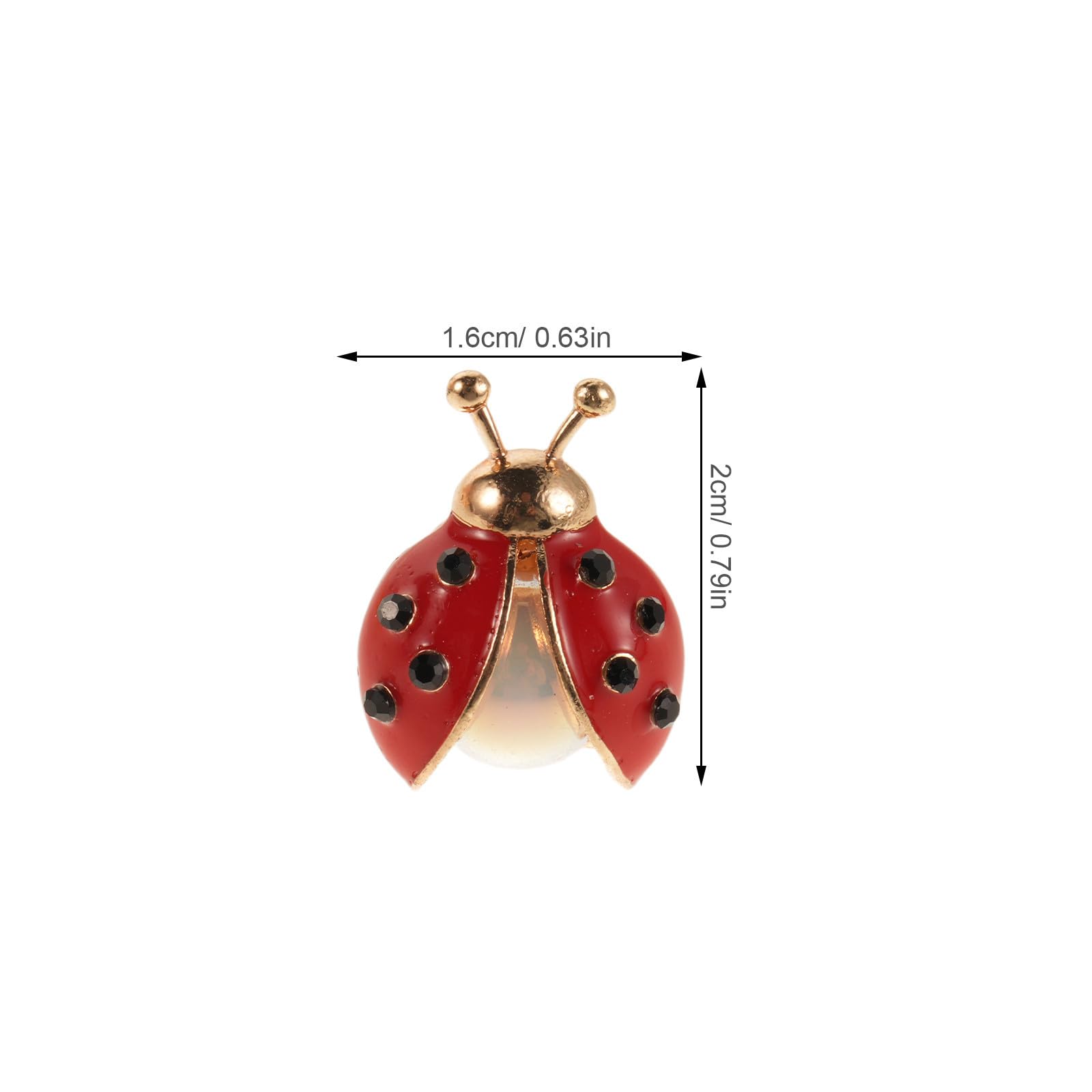 30 Pezzi Spilla da Donna a Forma di Coccinella con Cristalli