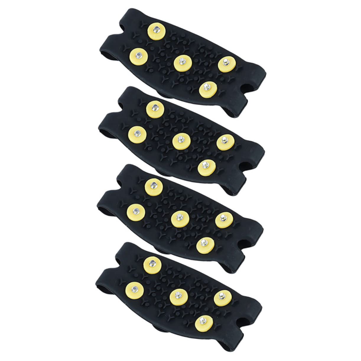 Healeved Rutschfeste Eisgriffe für Schuhe und Stiefel, 2 Paar, Tpe, Schwarz